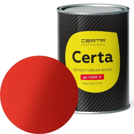 CERTA до 400°С ярко-красный  (~RAL 3020) 0,8 кг